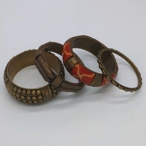 Four Brass Bangles